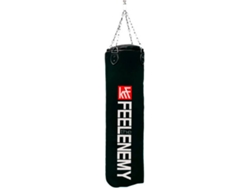 Saco de Boxeo KRF FEEL THE ENEMY Sin rellenar Negro (120x35 cm )
