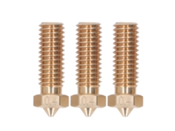 3 Boquillas De Latón, 3 Orificios, Alto Caudal, Para Filamento De Extrusor De Impresora 3d, 1,75 Mm X 0,4 Mm