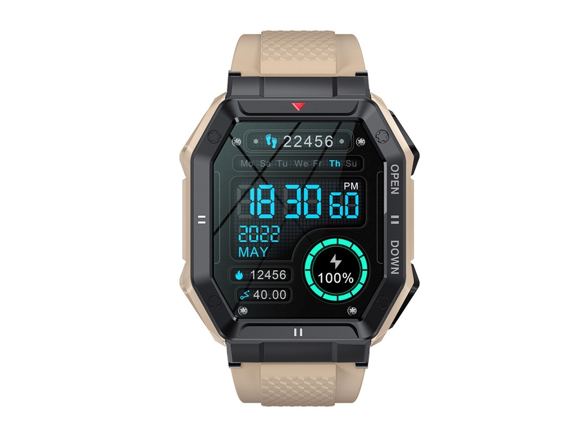 Reloj inteligente militar para reloj inteligente deportivo de 1 85 pulgadas con reloj de seguimiento deportivo de ritmo cardíaco YEMAESRE