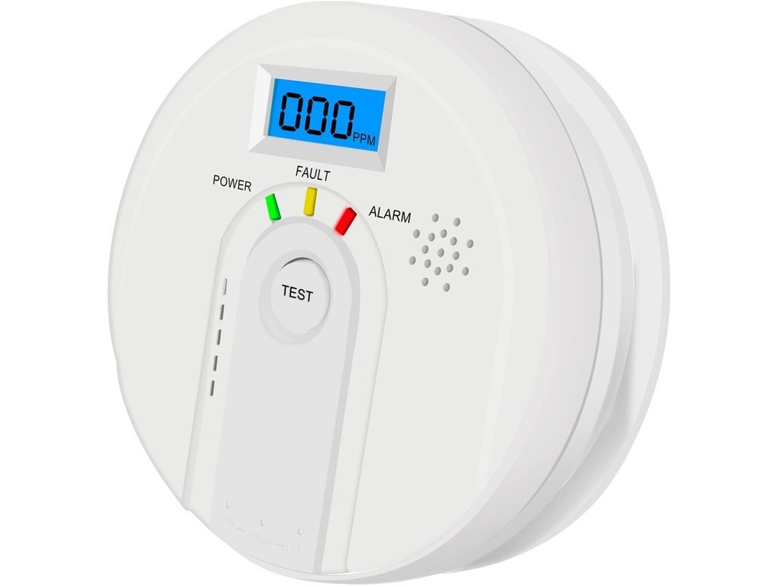 Detector De Monóxido De Carbono Con Pantalla Digital En Tiempo Real Y Alarma Sonora (alarma De Co)