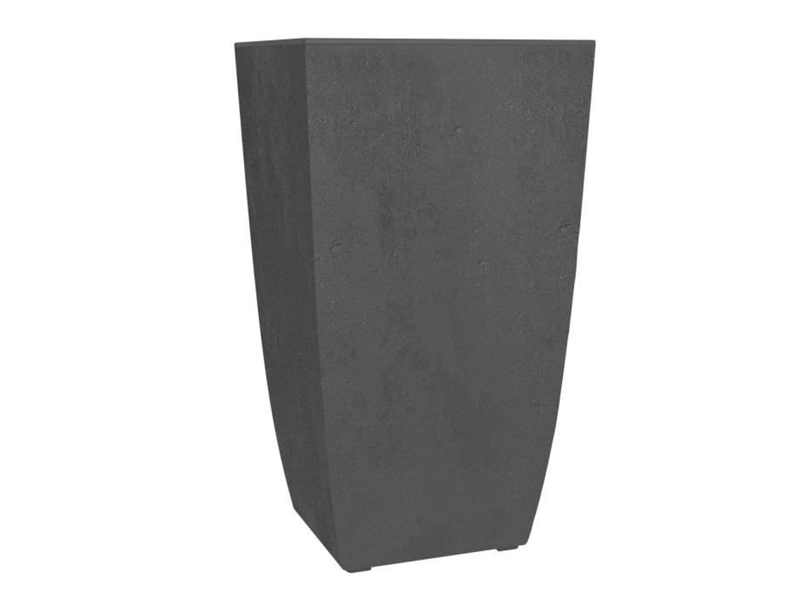 Maceta Eda Diva Gris Basalto Antracita Cuadrada Alta 42 L 43.5 X 43.5 X Al 78.2 Cm Jarrón Interior Desmontable Eda Plástico
