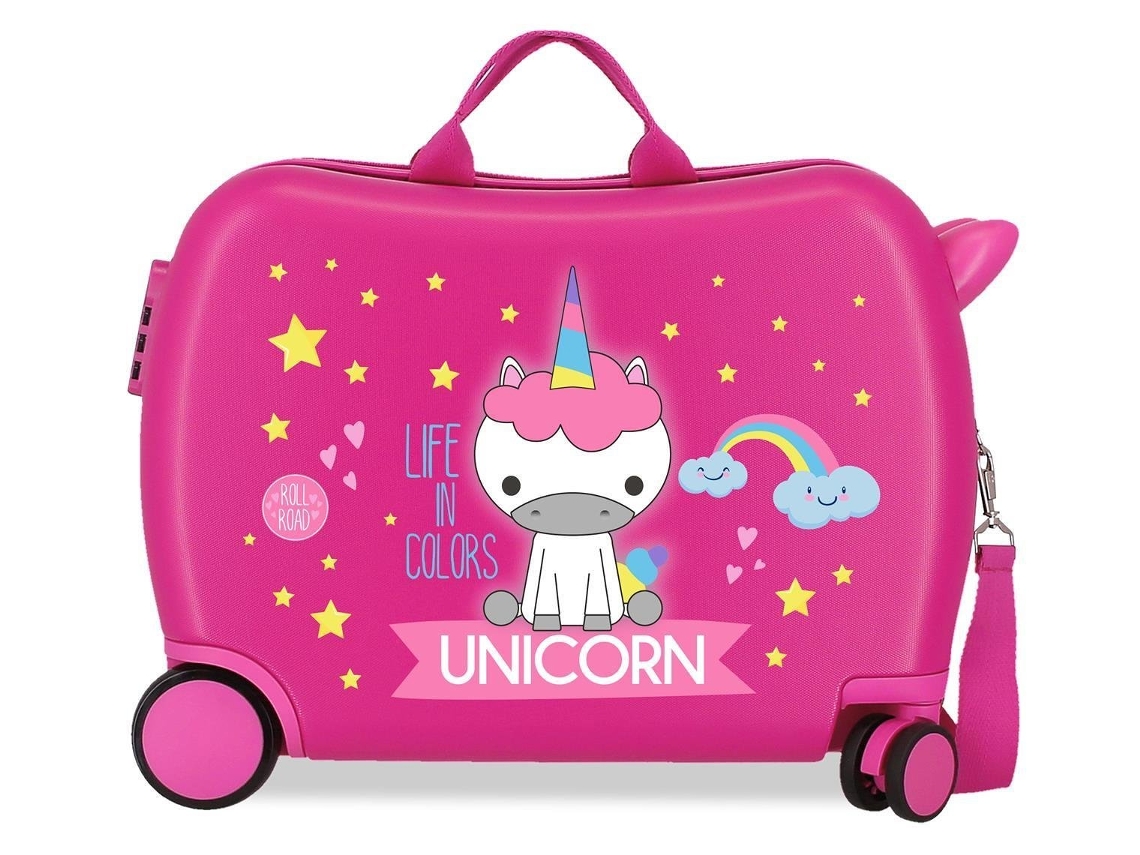 Maleta Ride-On ROLL ROAD Little Me (Cabina - 34 L - Rosa)