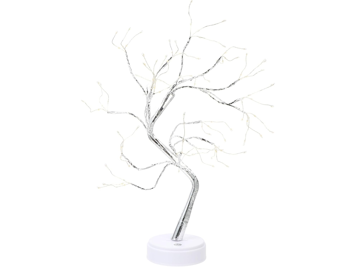 Lámpara decorativa con forma de árbol, 108 LED, interruptor táctil, cable de cobre y luz cálida. SFUSHOS
