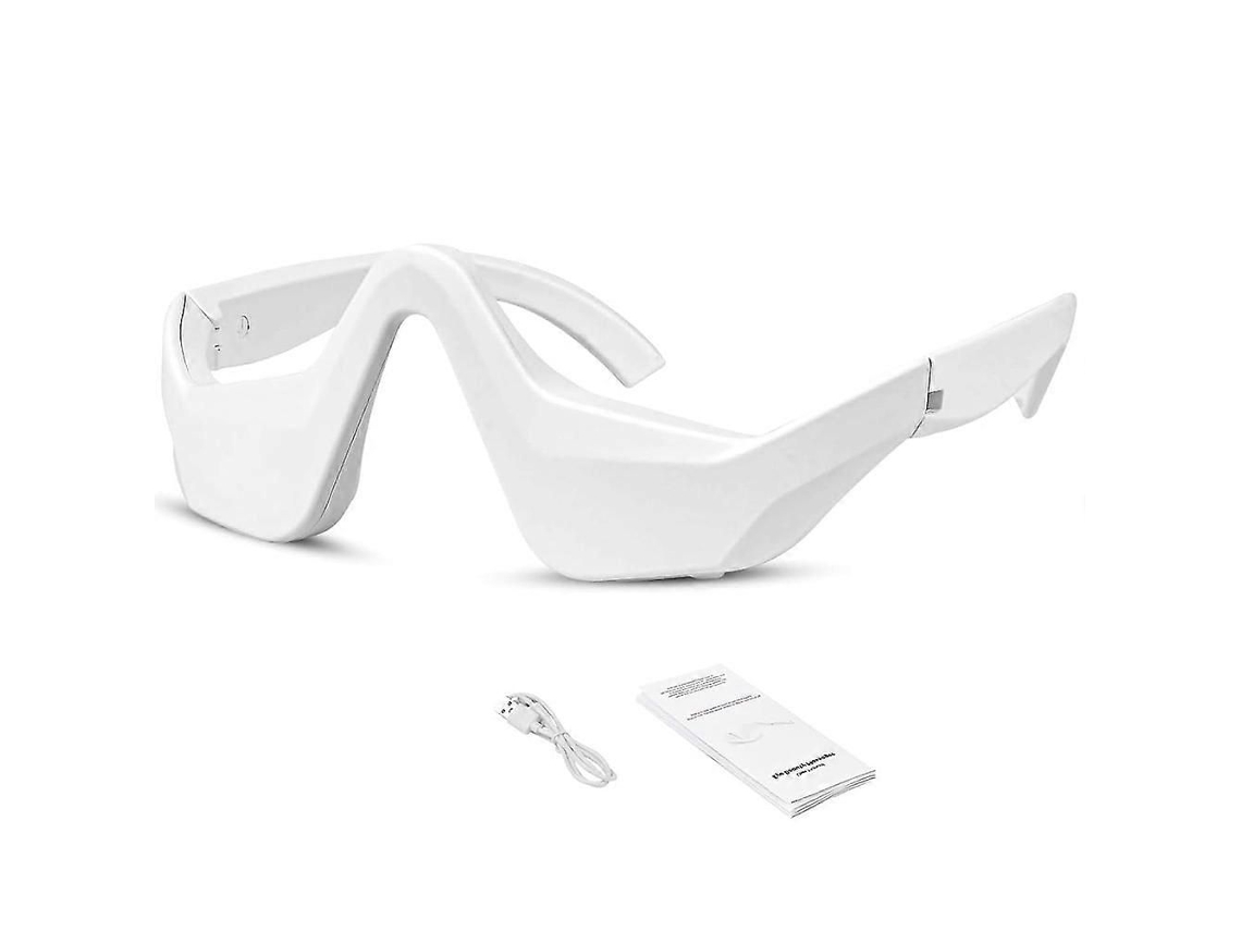 Gafas de terapia de luz roja para el área de los ojos, dispositivo de terapia de luz roja, masajeador ocular de microcorriente, removedor