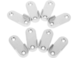 Juego 8 Soportes Acero Barras Armario Tornillos Ideales Colgar Accesorios Práctico Almacenamiento Ropa