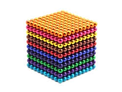 1000 Piezas Bolas Magnéticas 5mm Juego De Construcción Cubo Mágico Para Aliviar El Estrés 10 Colores Mixtos
