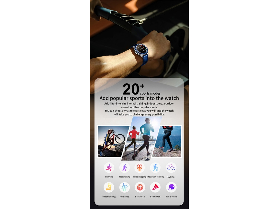 Smartwatch YIZHOOD TE287 Negro