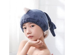 Toalla De Pelo Secante Para Niñas, Para Baño, Spa, Piscina (azul)