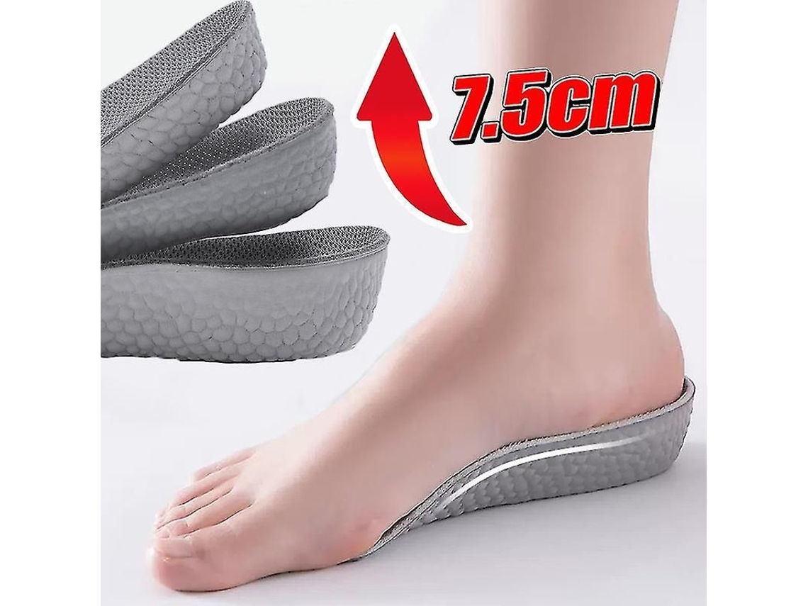 Plantilla Invisible Para Aumentar La Estatura, Media Plantilla De 1,5 A 3,5 Cm, Soporte Ortopédico Para El Arco Del Pie, Transpirable, Para Hombres Y Mujeres.
