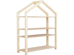 Estante BENLEMI Polly (Marrón - Aglomerado Abedul Natural - 39x111x137 cm)