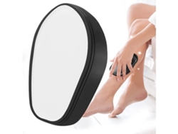 Herramienta de depilación con cristales nanocristalinos para hombres y mujeres, exfoliación indolora, piel suave y sedosa, color negro Yemaesre