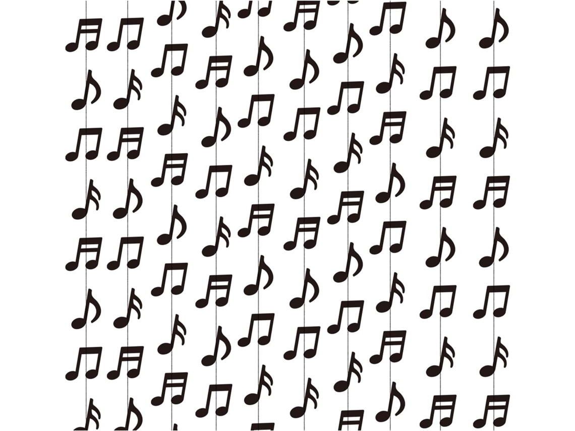 Decoraciones Negras Para Fiestas Con Forma De Notas Musicales Para Una Fácil Instalación En Un Evento.