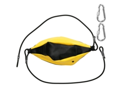 Saco de boxeo colgante, accesorio doble para entrenamiento en gimnasio y fitness.