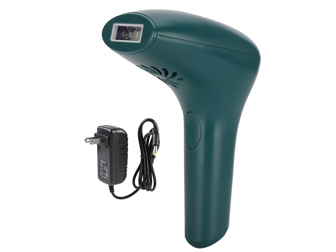 Máquina De Depilação A Laser Ipl Elétrica Doméstica Epilador 8 Níveis 900.000 Flash Verde Preto 100-240v