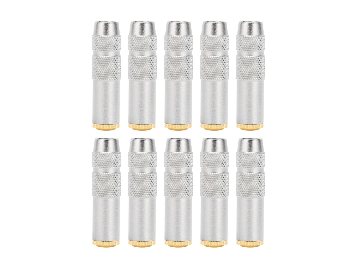Kit de 10 adaptadores hembra de 2,5 mm chapados en oro para smartphones y auriculares CHABERLU