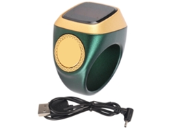 Anillo Contador Digital Inteligente De 0,49 Pulgadas Con Vibración Y Bluetooth 5.1 Verde