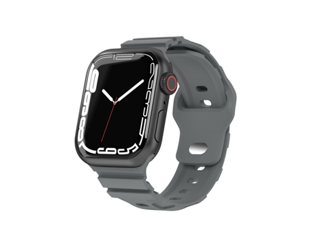 Correa Deportiva de Silicona para Smartwatch Apple Watch Series 9, 8 y 7 41 mm / SE 3 y SE 2 y 6 y SE y 5 y 4 40 mm / 3 y 2 y 1 38 mm (Gris)