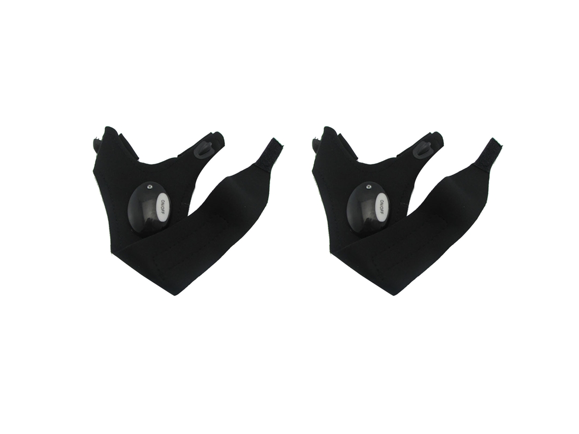 Guantes Sin Dedos Con Linterna Led De Poliéster Resistente Para Pesca Nocturna Y Acampada - Regalo Para Hombre