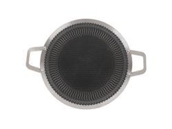 Sartén antiadherente para barbacoa con dos asas, 34 cm.