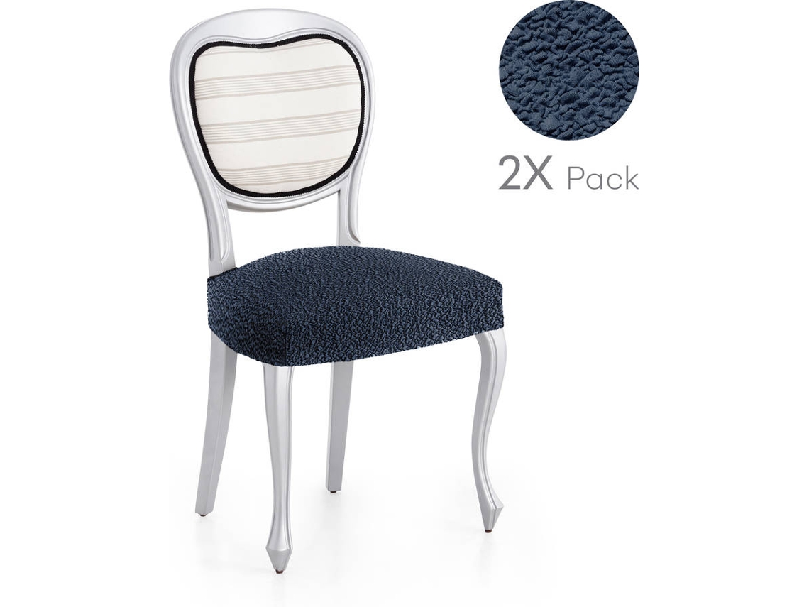 Pack de 2 Fundas Elásticas para Base de Silla MILICA Spongy Azul (50x50 cm)