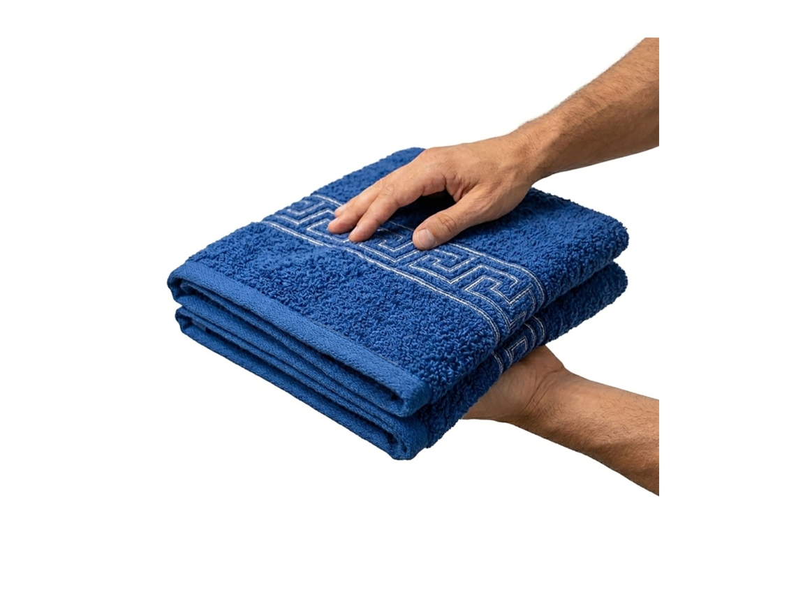 Toalla Piscina Anticloro 100% Algodón 450 G/m² Indanthren | 30 Uds. 50x100 (lavabo O Manos) Azul Royal