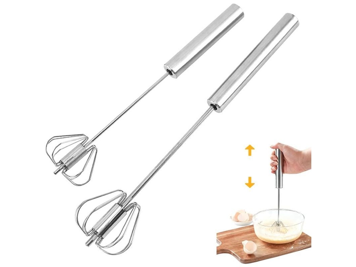 2026altiro-batidora De Huevos Multifuncional Semiautomática De Acero Inoxidable, 14 Pulgadas + 10 Pulgadas