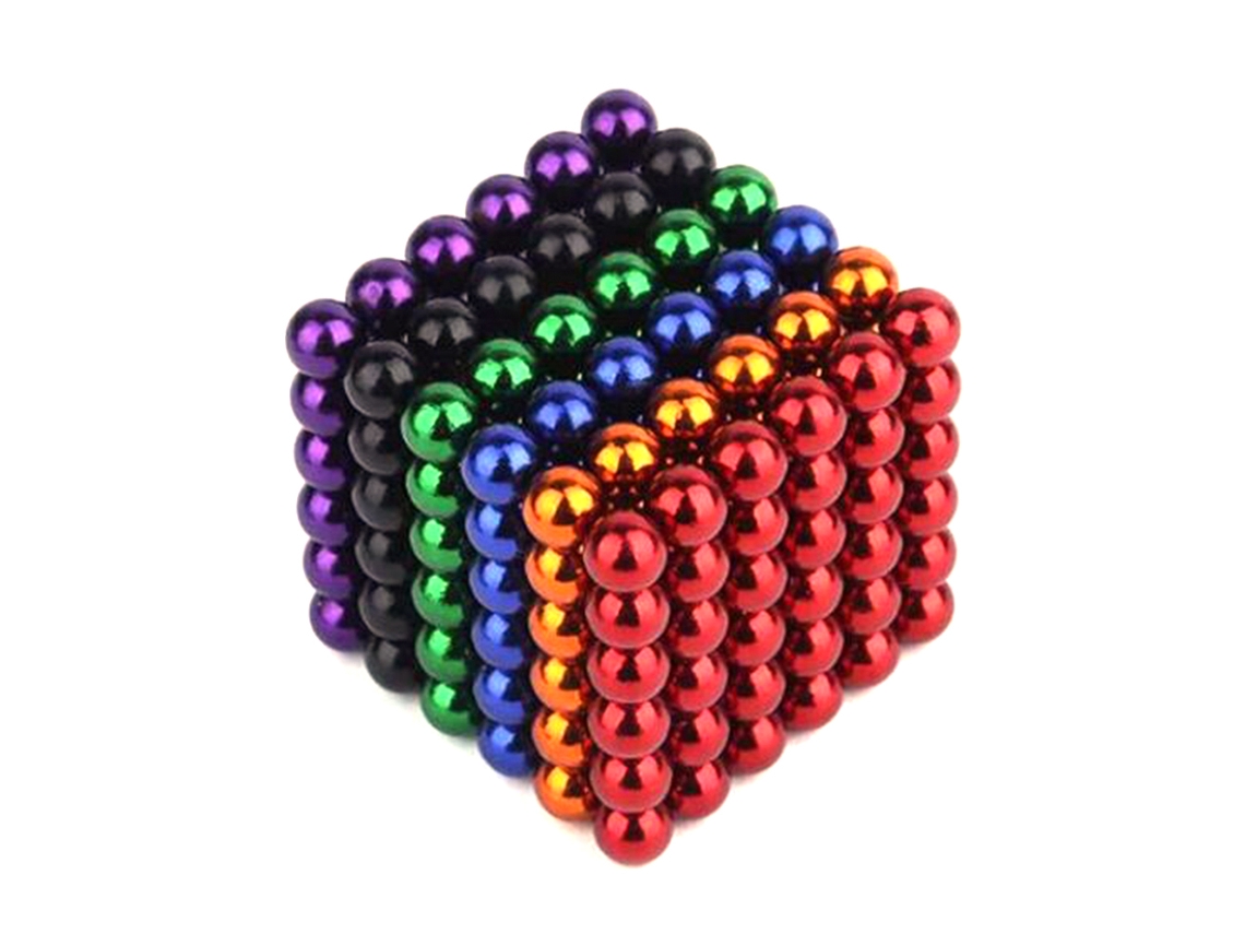 Kit de bolas magnéticas de 3 mm, juguete de construcción cúbico (antiestrés)