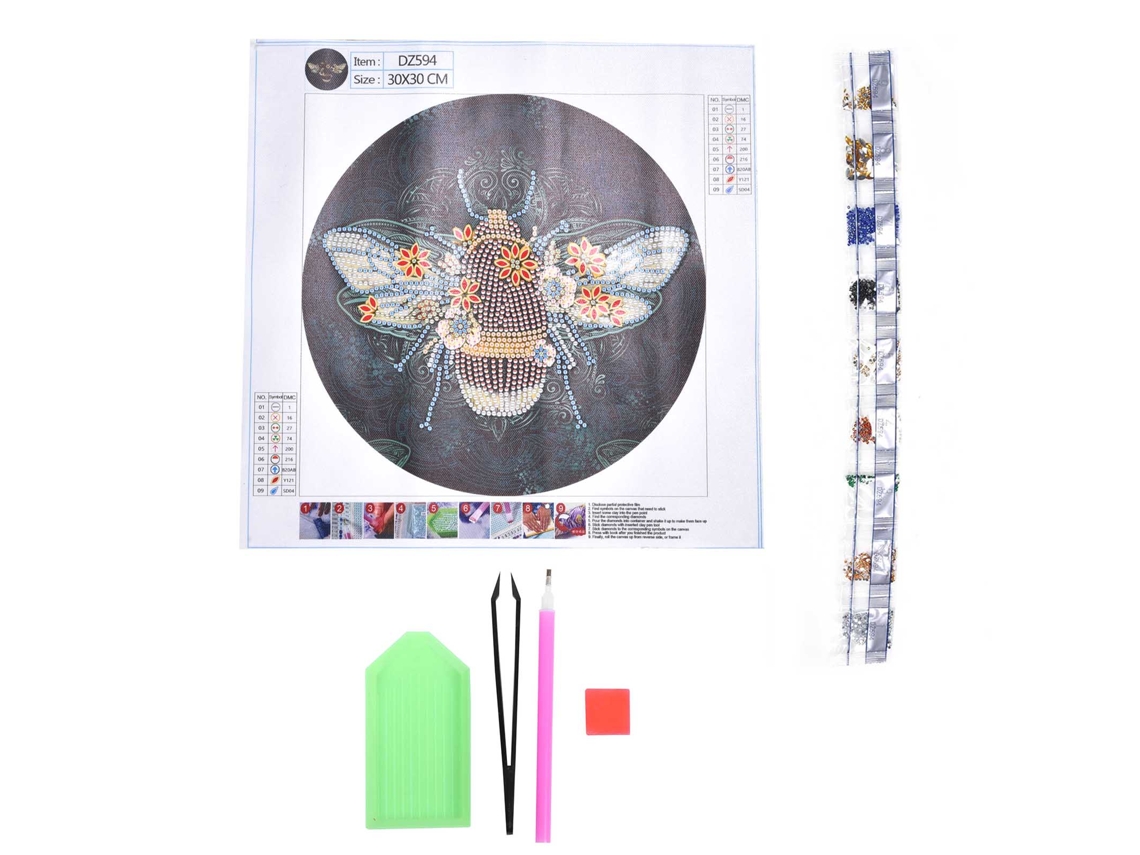 Kit De Pintura De Diamantes 5d Diy Con Diseño De Abeja, Decoración Para El Hogar, Regalo De Cumpleaños