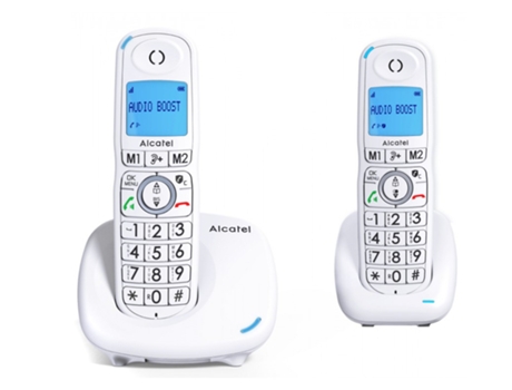 Teléfono Fijo ALCATEL XL 585 Duo Blanco