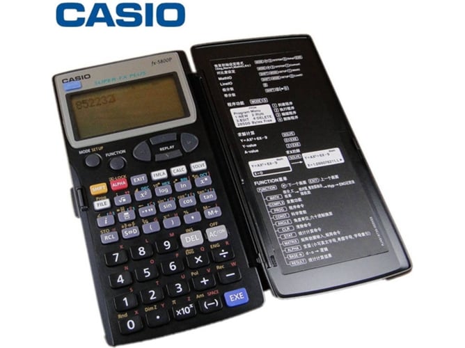 Calculadora Científica CASIO FX-5800P Negro (12 dígitos)