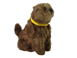 Cachorro de peluche interactivo con pelaje suave. Acaricia su cabeza y aprende sus funciones. B.active