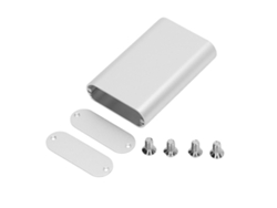 Caja Electrónica De Aluminio Mate Plata Estuche De Proyecto Para Placa De Circuito 24x70x110mm