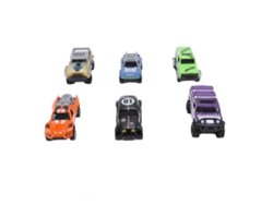 Juego De 6 Coches Miniatura De Aleación Con Motor De Resorte Para Niños De 3 Años En Adelante.