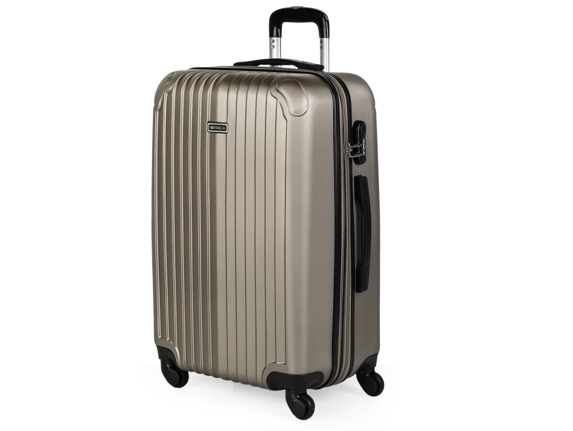 Maleta de Viaje Mediana ITACA ABS Beige (70 L)