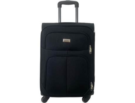 Maleta de Tela Trolley Equipaje de Mano Cabina Viaje avión 4 Ruedas 360º Giratorias (Negro) COSHANO