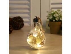 6 Adornos Navideños Led Transparentes, Guirnaldas De Luces Creativas, Decoración Para El Árbol De Navidad, Decoración Colgante, Bajo Consumo