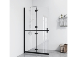 Mampara de ducha plegable de 120 x 190 cm, cristal transparente, ESG, DKD, decoración del hogar
