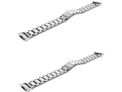 Pulseira De Metal Para Relógio Inteligente, Conjunto De 2 Peças Com Fecho Duplo.