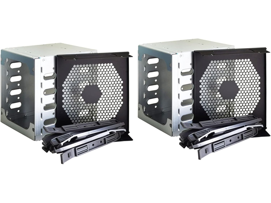 2 Bahías Para Discos Duros De Alta Capacidad De 5,25 Pulgadas Con 5 Bandejas Sas De 3,5 Pulgadas