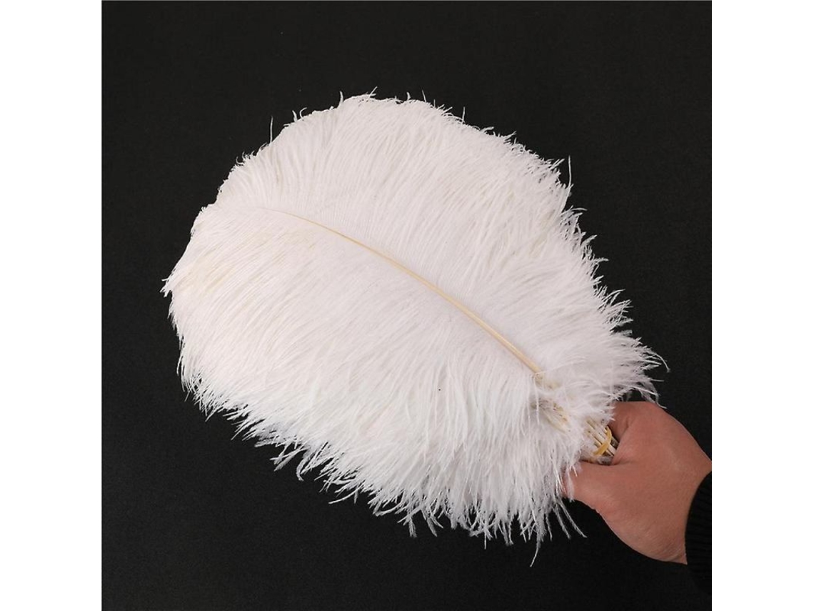 2026-plumas De Avestruz 30-35cm Blancas/negras Para Decoración De Bodas Y Manualidades 1-50pcs Hgd 20 Piezas Blanco