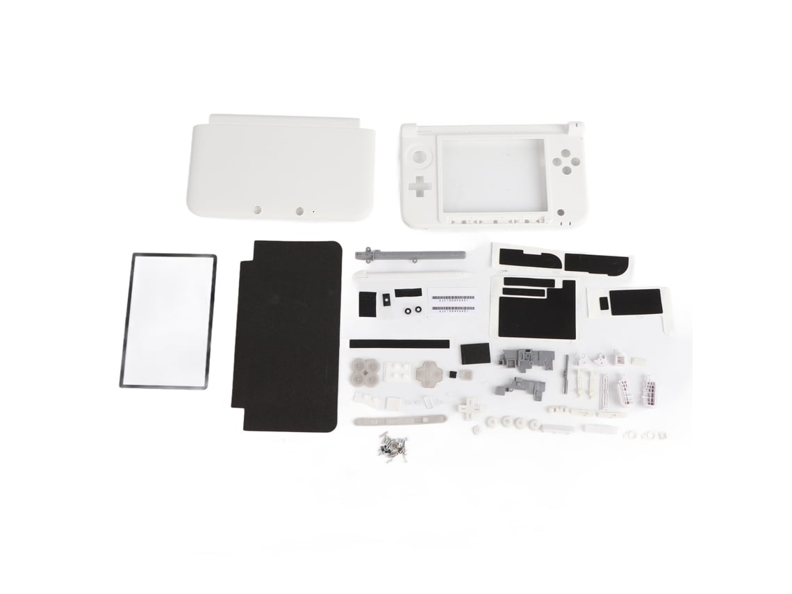 Kit de reparación de cubierta blanca completa para 3DS XL con carcasa