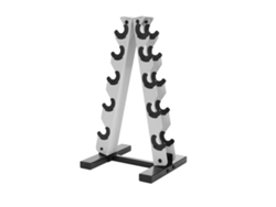Soporte para mancuernas, 5 niveles de almacenamiento, construcción resistente para mancuernas, blanco OEM