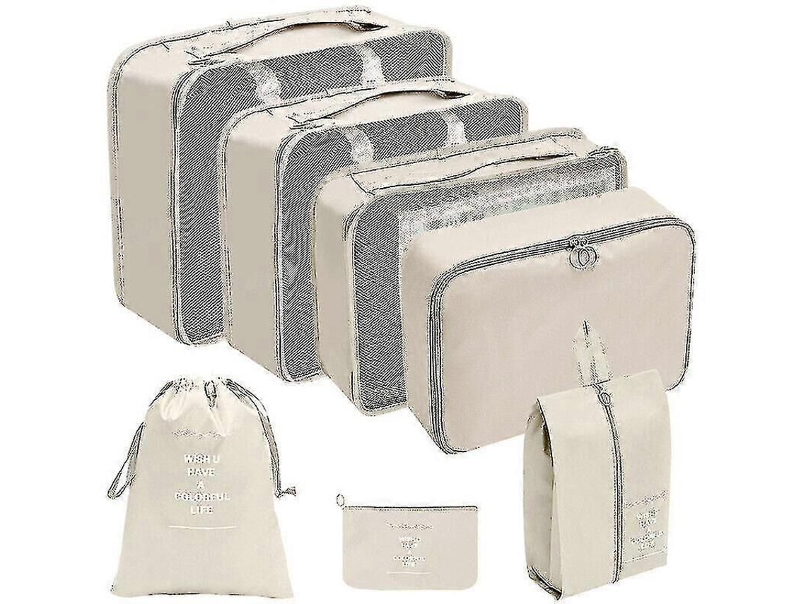 Fasst 7 Peças/conjunto Organizador de Bagagem Grande Sacos de Armazenamento para Viagens Mala Pouch CUIDADOS