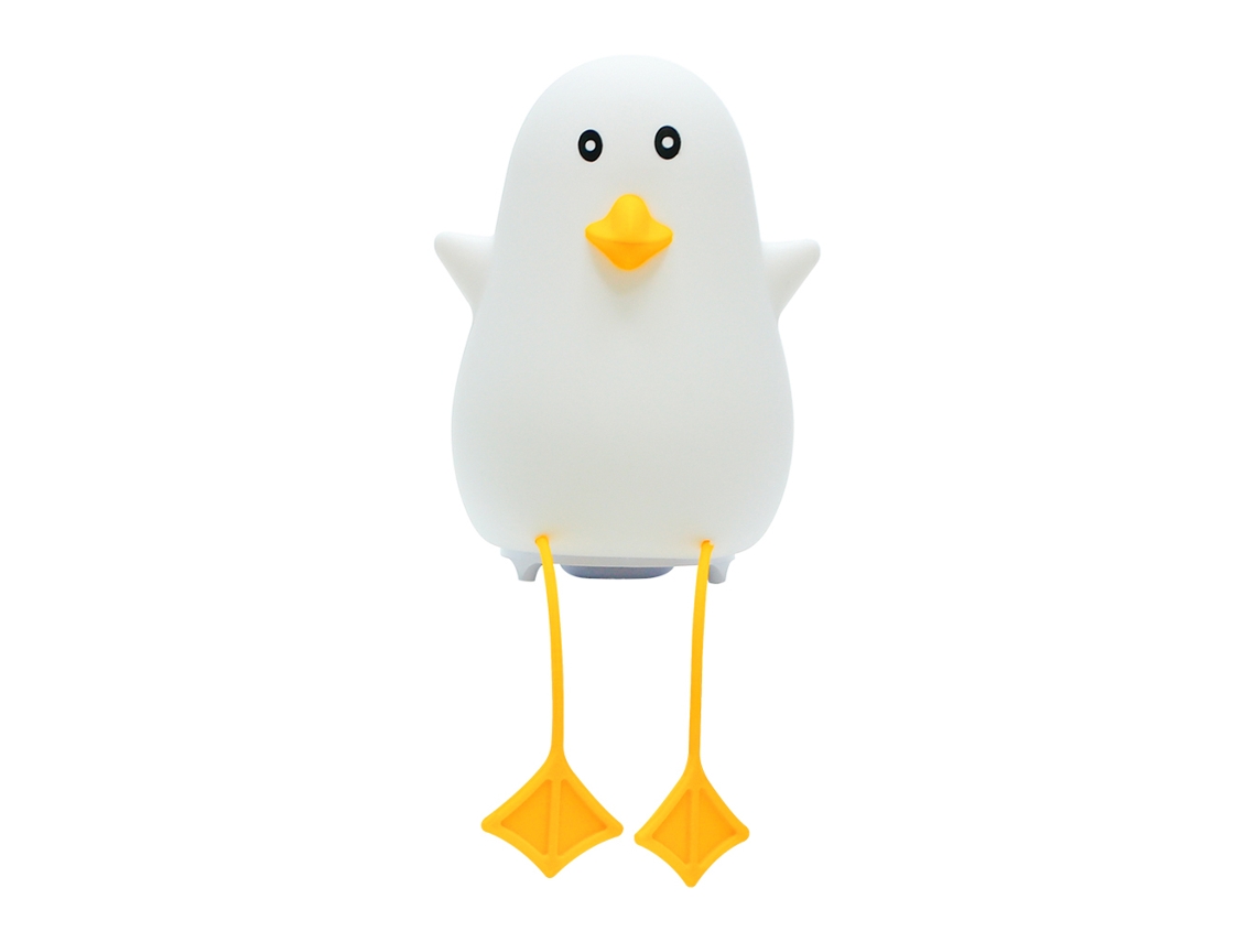 Lámpara de noche con forma de patito, luz LED para dormir, luz nocturna de silicona suave, luz táctil CHABERLU