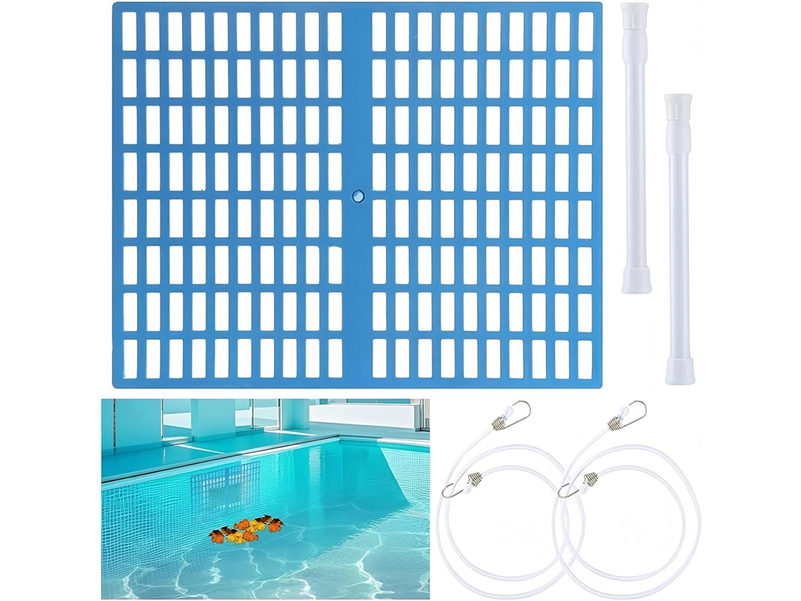 Rejilla Protectora Para Piscinas, Fabricada Con Malla Fina, Evita Obstrucciones, De Aplicación Universal, Extraíble,