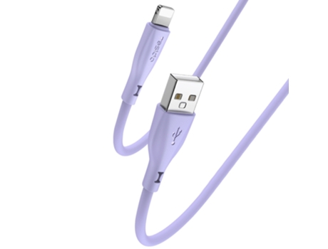 Cable Yesido Datos Carga Usb Pines Longitud Del Silicona Morado