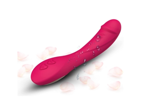 Vibradores Femeninos Consolador Sexual Femenino con 15 Modos Juguetes Sexuales Recargables Rojo BISBISOUS