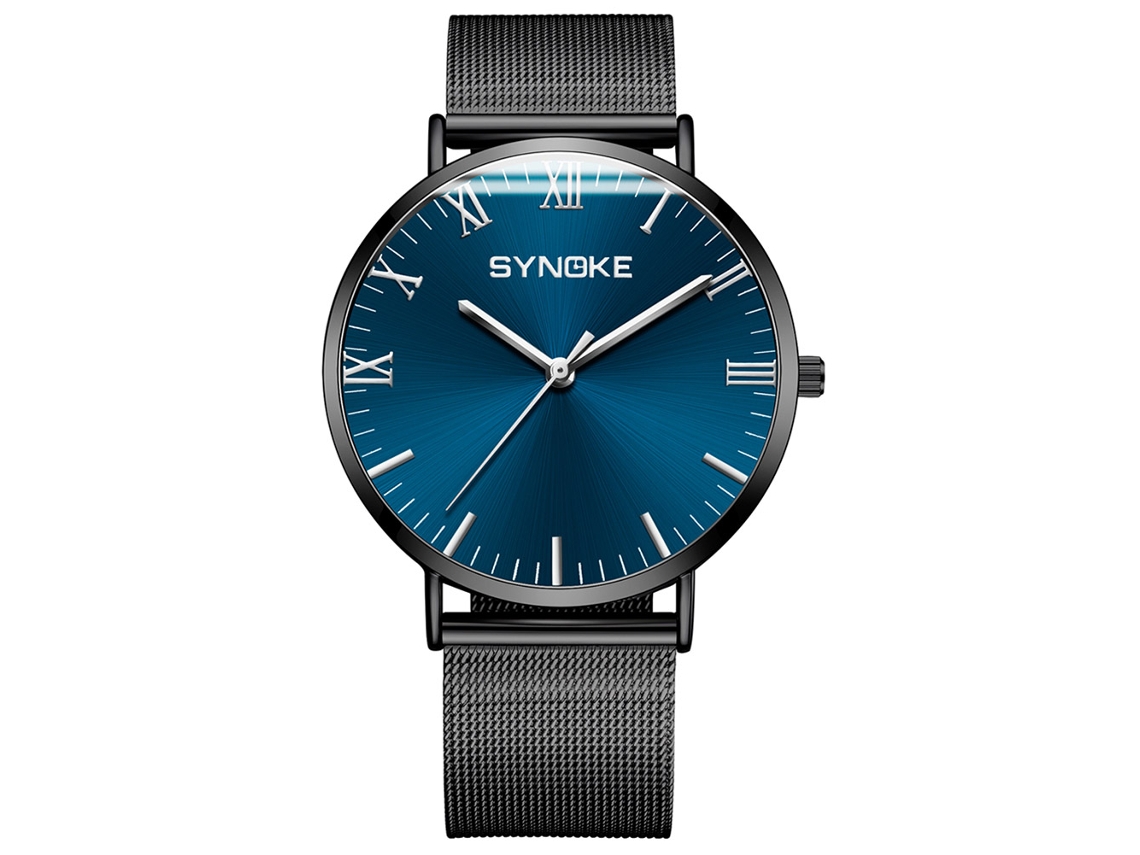 Reloj De Cuarzo Para Hombre Synoke 9106 Con Brazalete De Acero Inoxidable.
