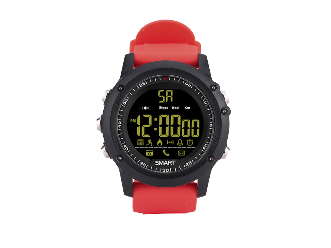 Ip67 Reloj Deportivo Inteligente Aowo Impermeable Podómetro Rastreador De Fitness Rojo