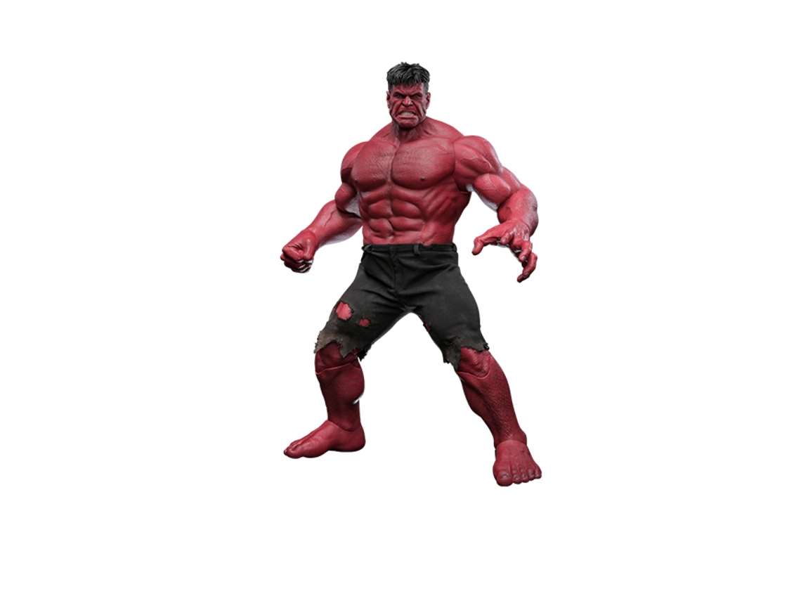 Figura Hot Toys Mms797 Marvel Comics Capitán América Un Mundo Feliz Hulk Rojo Thaddeus Ross